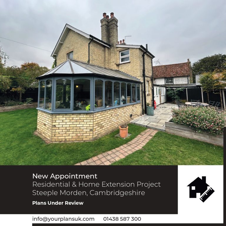 New Appointment – Cheyney Street, Steeple Morden, Cambridgeshire 1 Your Plans UK