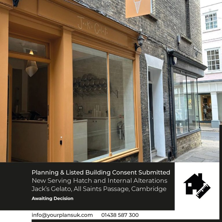 Planning & Listed Building Consent Submitted, All Saints Passage, Cambridge 1 Your Plans UK
