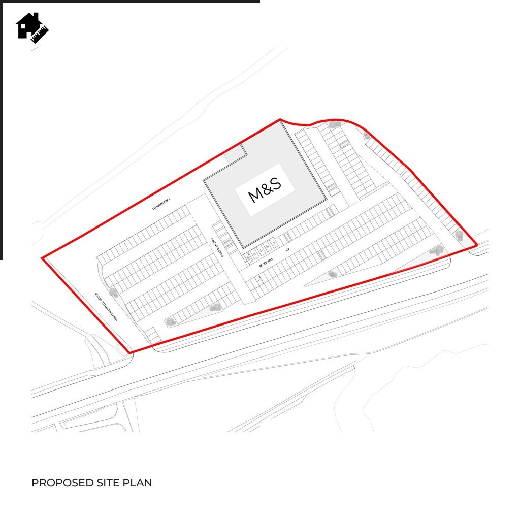 Feasibility designs for new M&S, Harlow 1 Your Plans UK